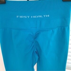 First Health Apparel Enhance Leggings Colour Aqua Size XS